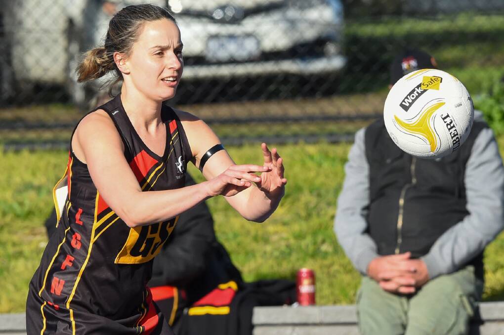 Hannah Donehue delivered a best on court performance for Leirtchville-Gunbower in a crucial win over Colbinabbin on Saturday. File picture: DARREN HOWE