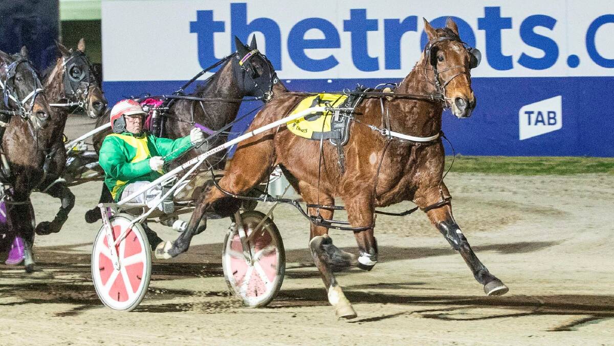 EVER CONSISTENT: With Gusto wins the Hero Battle of the Claimers Final at Tabcorp Park Melton in September last year. Picture: STUART McCORMICK