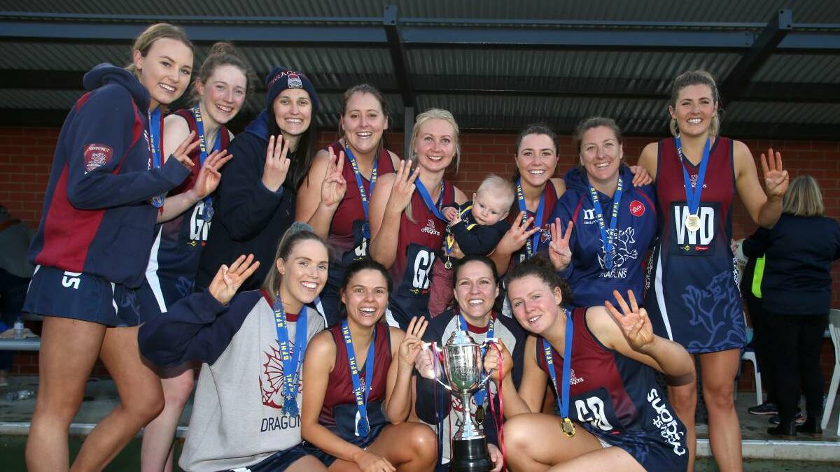 Sandhurst secures the premiership three-peat following a win over Kangaroo Flat in 2019.