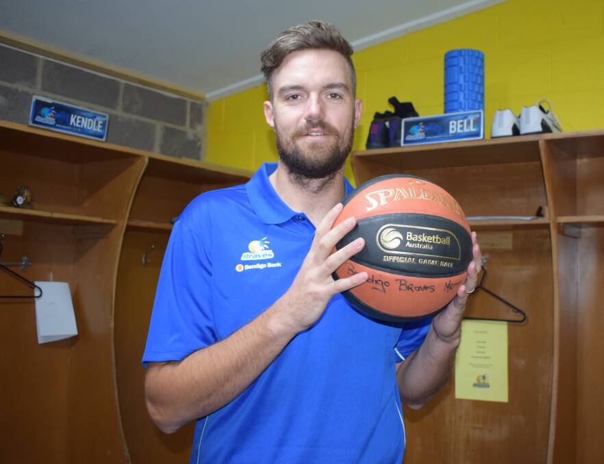 HE'S BACK: Taylor Bell has shunned retirement and will again suit up for Bendigo Braves in SEABL season 2018. Picture: KIERAN ILES