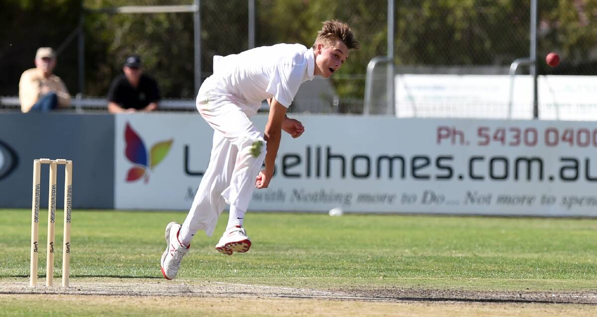 GOING PLACES: Xavier Crone, pictured during his time with Bendigo Cricket Association club Strathfieldsaye, has won a call up to the Victorian Bushrangers squad for 2016-17.