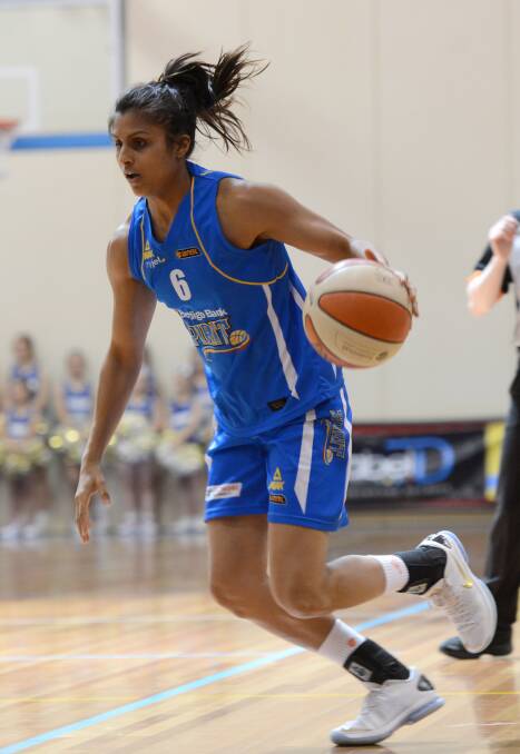 Chantella Perera, pictured during her time with Bendigo Spirit, was drafted by AFLW club West Coast Eagles on Tuesday.