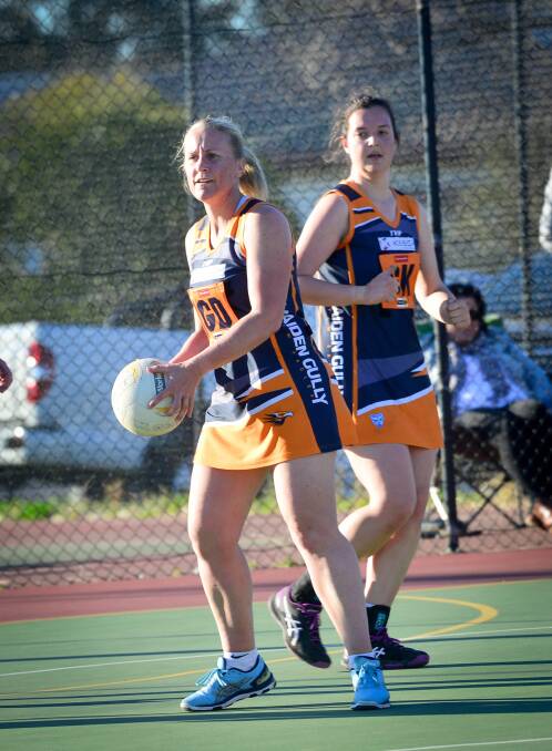 Christie Griffiths take charge on the court for maiden Gully YCW.