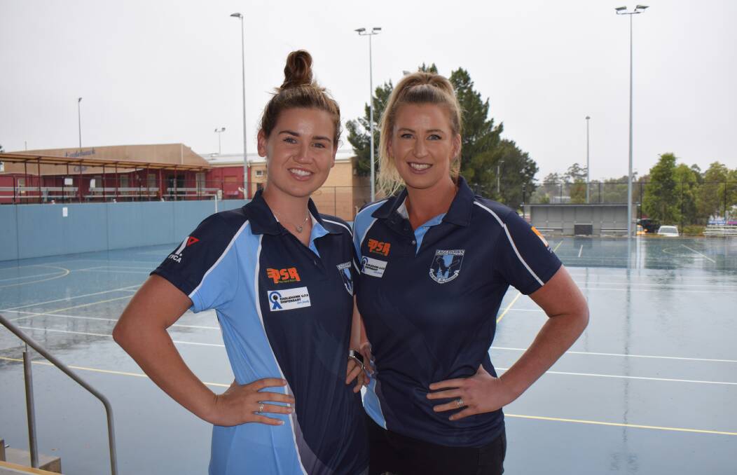 DOUBLE TROUBLE: Sisters Abby Gilmore and Ash Gilmore will play alongside each other for Eaglehawk in the 2021 BFNL netball season. Picture: KIERAN ILES