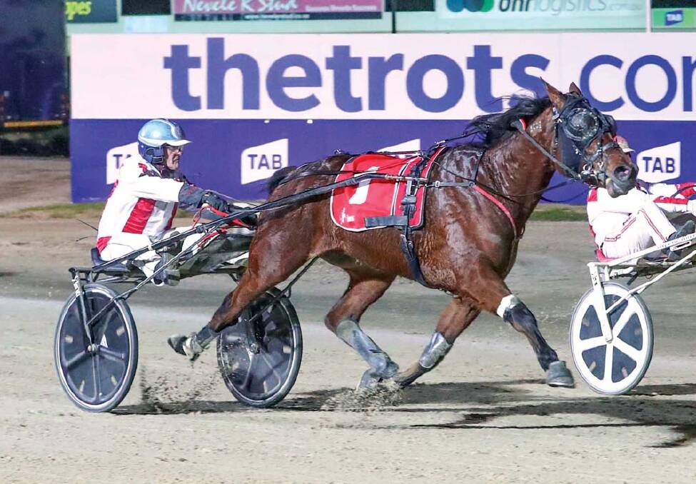 Anywhere Hugo with Gavin Lang aboard wins the Group 1 Vicbred Super Series final for three-year-old colts and geldings in 2018.. Picture: STUART McCORMICK