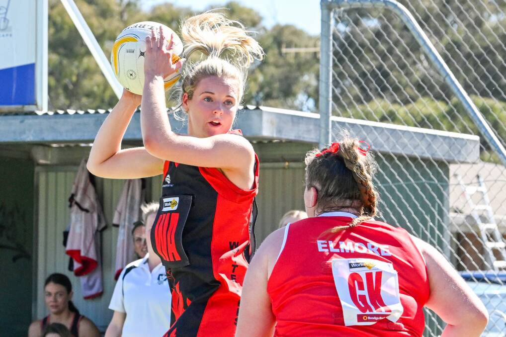 Sarah Nash has been in outstanding form for White Hills early in the 2024 season and will be a key player against Colbinabbin on Saturday. Picture by Darren Howe