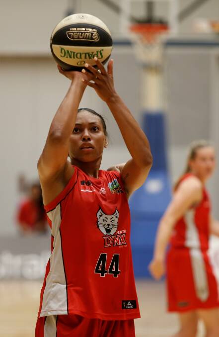 STAR: Betnijah Laney, during her 2015-16 WNBL stint with the Perth Lynx, is tipped to excite crowds at the Bendigo Stadium this spring and summer.