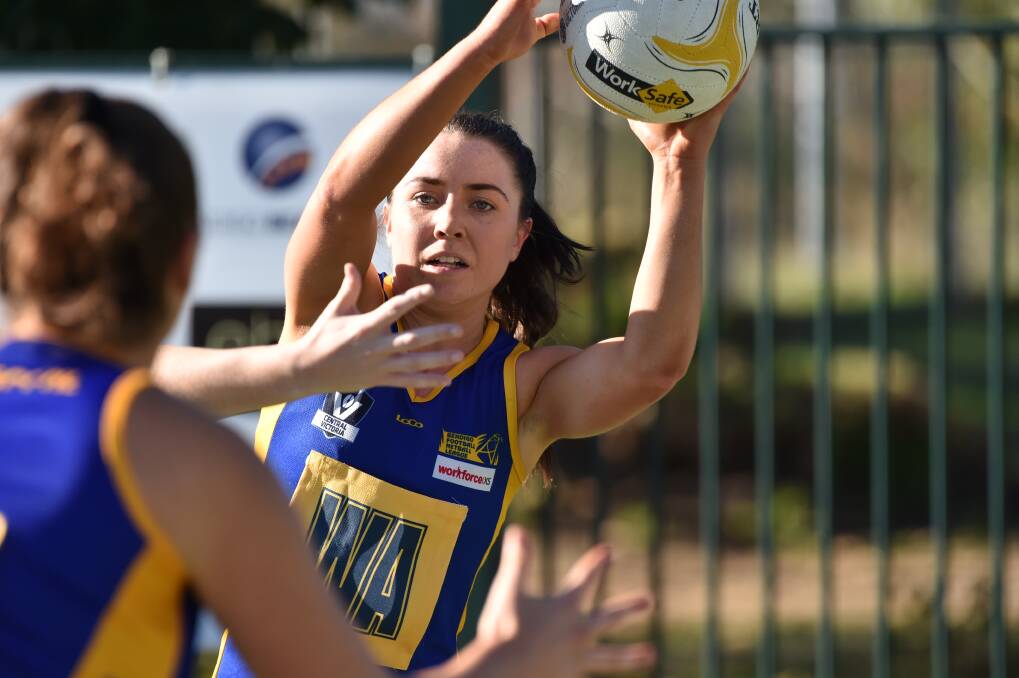 Meg Williams continues to enhance her reputation in big games. Picture: GLENN DANIELS