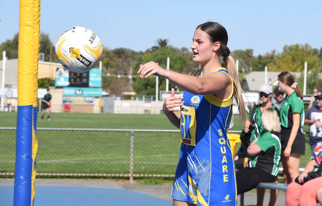 Golden Square's Kayla Ashcroft is one of 11 players in the BFNL squad contesting this weekend's Shepparton Netball Association Tournament. Picture: KIERAN ILES