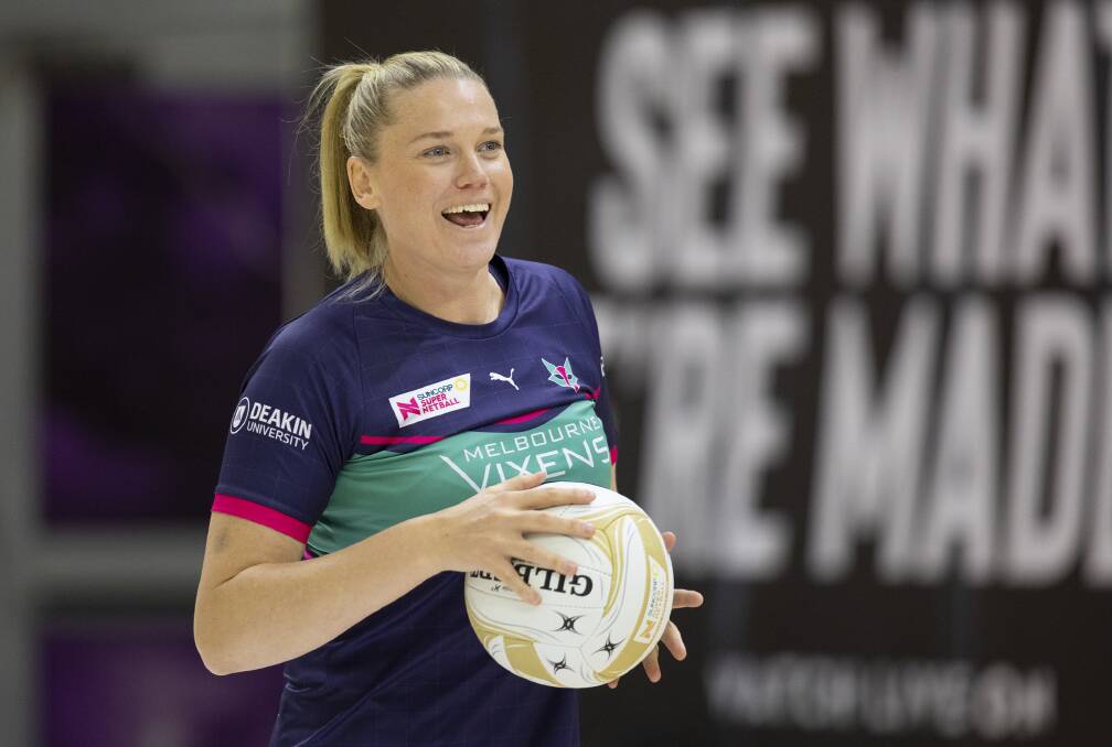 AIMING FOR PREMIERSHIP GLORY: Caitlin Thwaites hopes to cap a stellar individual and team season with a Melbourne Vixens premiership win on Sunday. The Vixens clash with West Coast Fever in Brisbane. Picture: BARRY ALSOP/MELBOURNE VIXENS