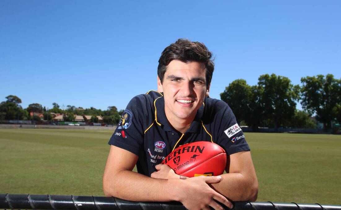 Tom Cole is hoping to hear his name being called out on AFL National Draft night. Picture: GLENN DANIELS