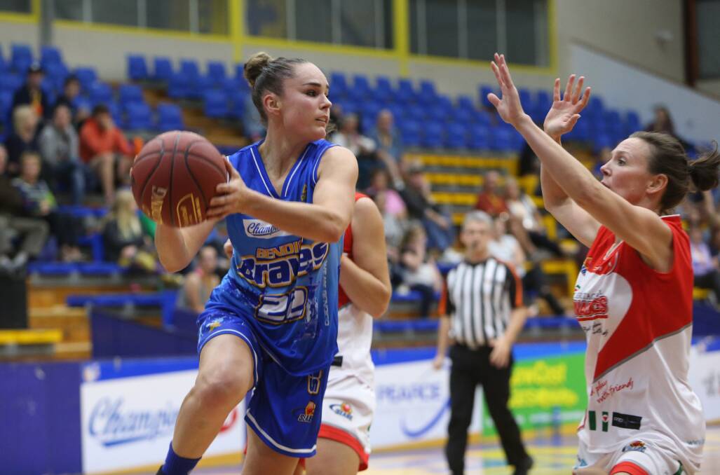 FOCUSED: Kelly Wilson is back with Bendigo Lady Braves ad will assume a leadership role with the proud SEABL club. Picture: GLENN DANIELS