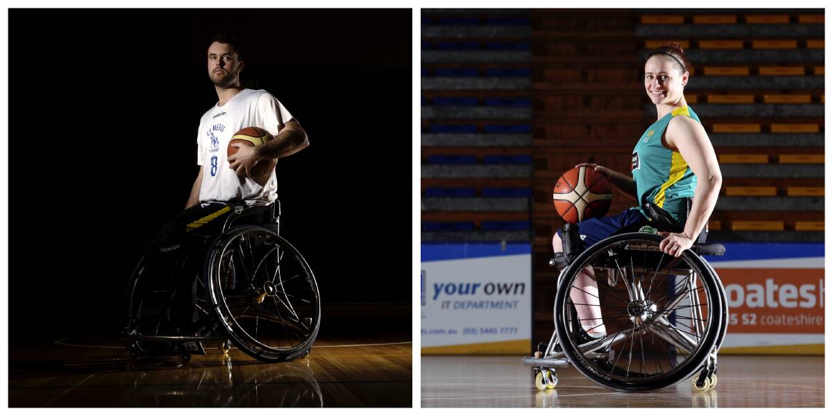 Bendigo's Jontee Brown and Bree Mellberg have been named in their respective national men's and women's team squads ahead of the Tokyo Paralympics. Pictures: DARREN HOWE