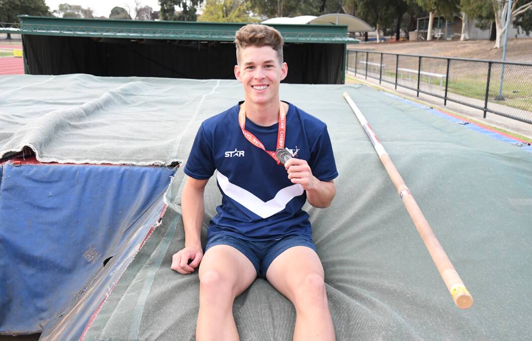 South Bendigo's James Woods was in record breaking form on the opening day of the Bendigo Region track and field season. Picture: KIERAN ILES