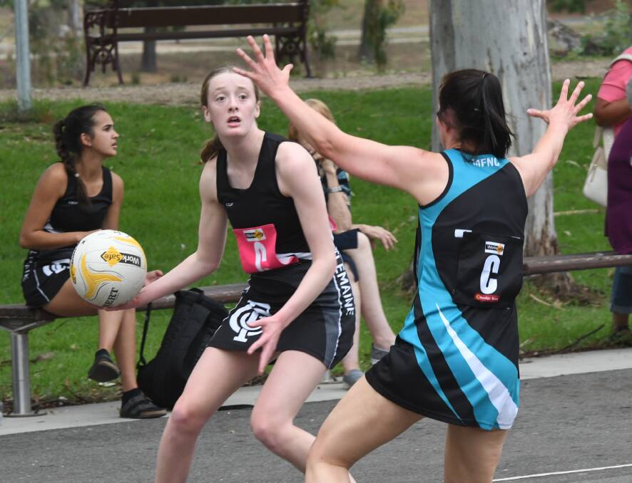 Castlemaine's Caitlin Richardson is enjoying a stellar start to her career in the BFNL following another influential performance against Maryborough. Picture: ANTHONY PINDA
