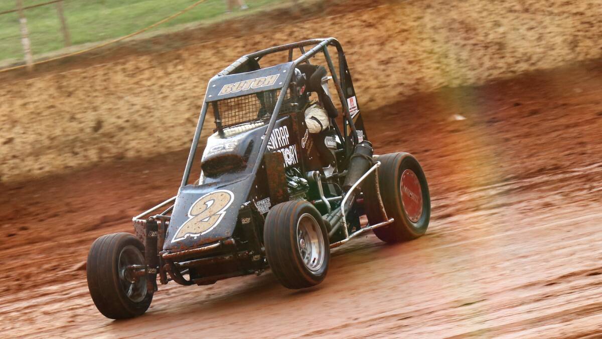 Butch Hutchinson will compete in the compact speedcars. Picture: NAPIER PHOTOGRAPHY