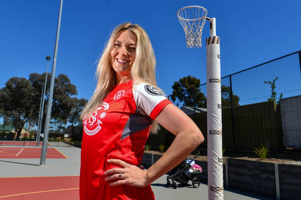 A NEW BEGINNING: Alicia McGlashan, a six-time BFNL A-grade premiership star with Kangaroo Flat, settles into her new home at South Bendigo. Picture: DARREN HOWE