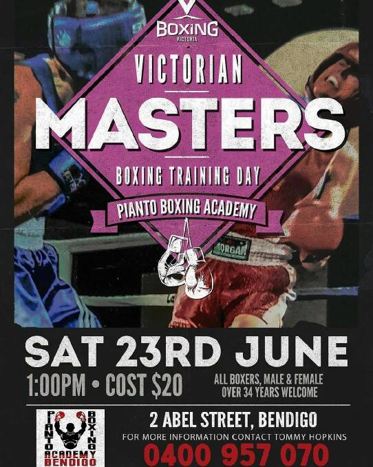 Training day for masters boxers