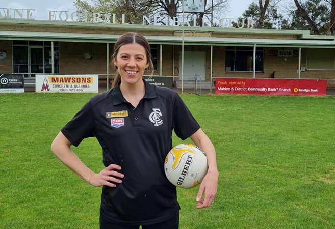 Fiona Fowler has signed as joint A-grade coach of Castlemaine for the 2022 BFNL season. Picture courtesy CASTLEMAINE FOOTBALL NETBALL CLUB