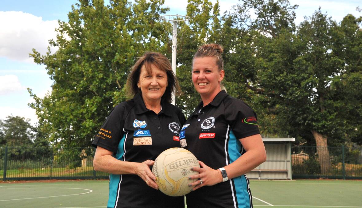 RECRUITING DRIVE: Maryborough A and B-grades coach Deb Symes and B-reserve coach Stacey Russell are urgently seeking players for the 2019 BFNL season. Picture: KIERAN ILES