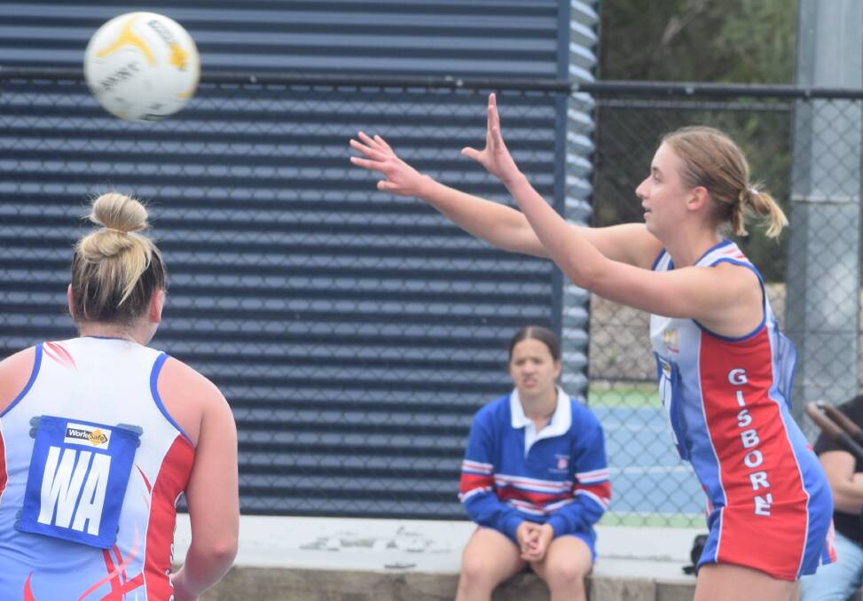 Star goal attack and recruit Claudia Mawson shone in Gisborne's hard-fought 43-34 win against Castlemaine on Saturday. File picture.