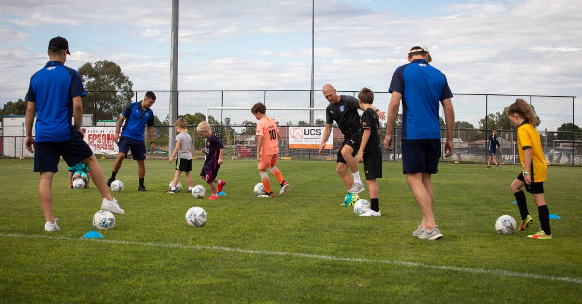A highlight of UCS Community Cup day was a coaching clinic run by Avondale FC's band of former professionals and current-day stars.