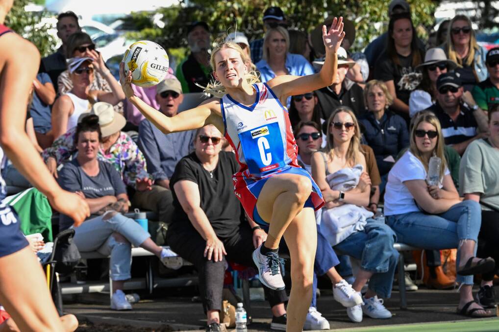 Gisborne centre Emerson Lakey digs deep during the final quarter of Saturday's A-grade grand final. Picture by Darren Howe