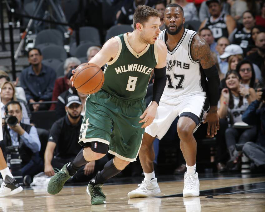 Matthew Dellavedova handles the ball against the San Antonio Spurs. Picture: GETTY IMAGES