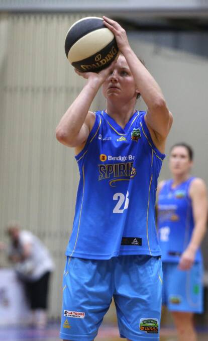 The Bendigo Spirit are waiting to learn the extent of an injury to their MVP candidate Kelsey Griffin. Picture: GLENN DANIELS