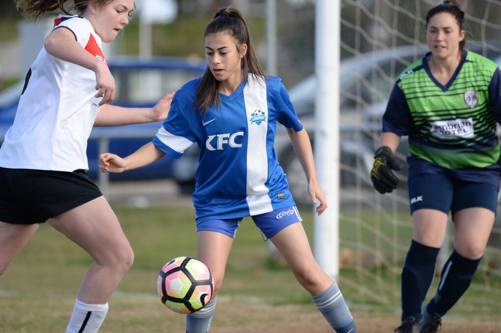 Sophie Papalia continued her great form with four goals in Shepparton United's 13-0 win against Golden City at McEwen Reserve. File picture: GLENN DANIELS