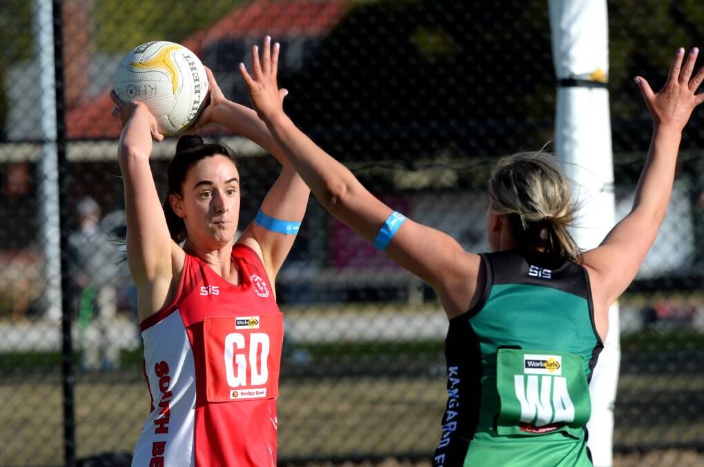A-grade star Keiarah Brooks enjoyed a stellar first season on the court in the BFNL and will coach the Bloods 17-and-under team alongside Vanessa Saunders in 2022. Picture: DARREN HOWE
