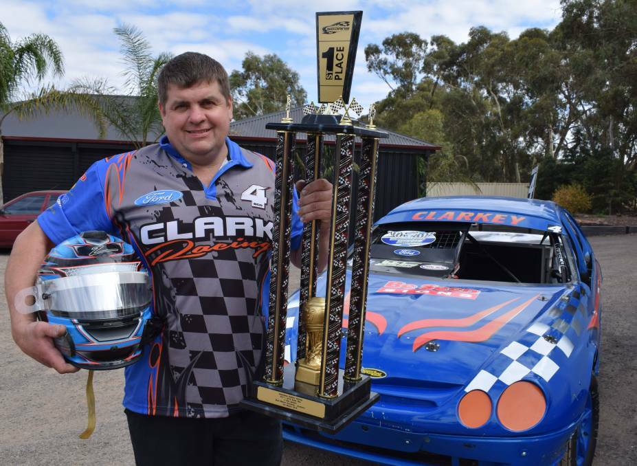 CONTENDER: After securing his maiden three-litre sedan state title, Bendigo's Kevin Clark is eyeing another big feature race win. Picture: KIERAN ILES