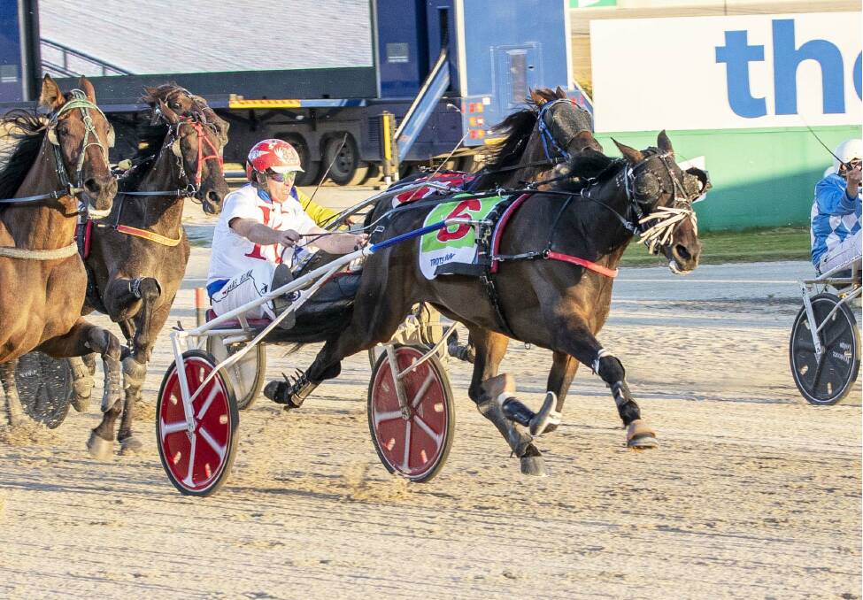 Wish Upona Dream, driven by Michael Bellman and trained by Rebecca Morrissey, wins the Group 2 Luna Lass 3YO Trotters Classic at Melton last Saturday night. Picture: STUART McCORMICK
