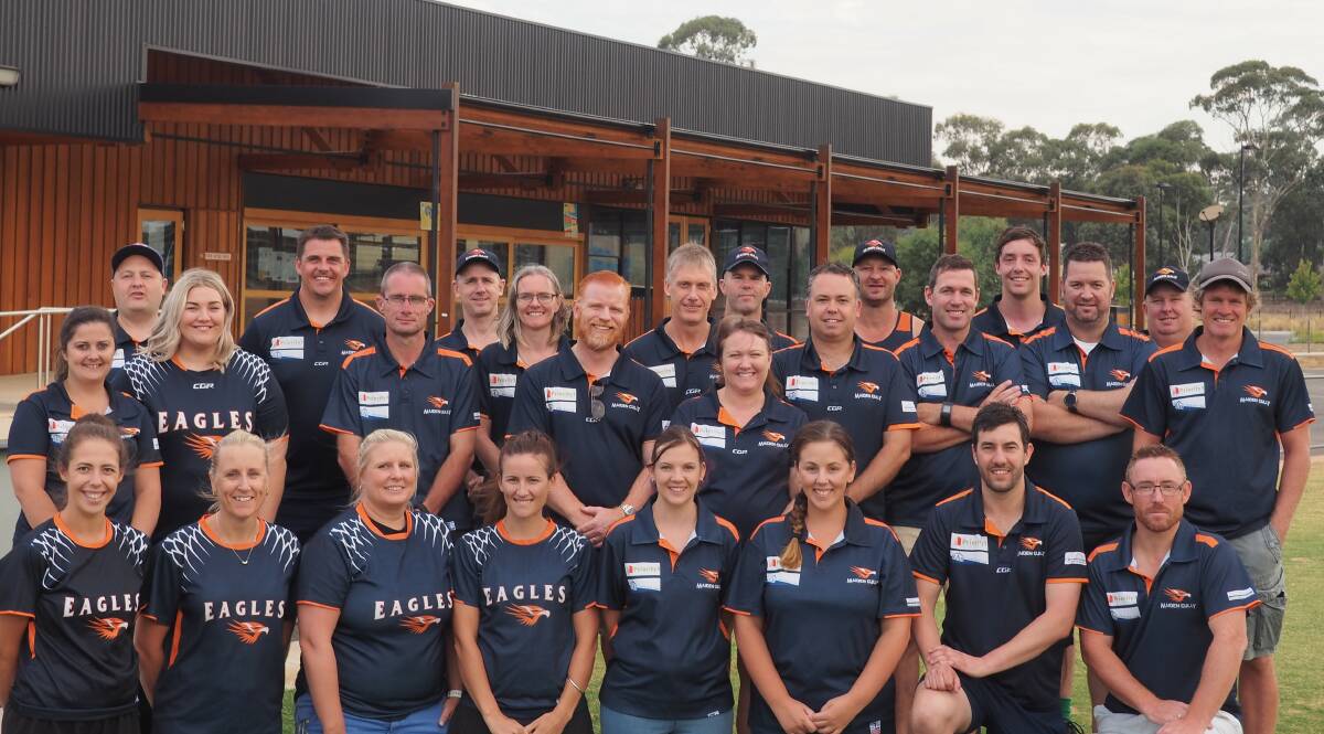 Maiden Gully YCW's extensive coaching panel for 2019 gets together at Marist College.