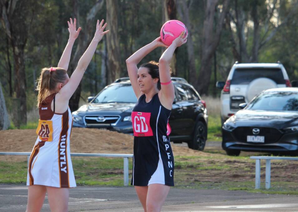 Chantal Moore was in excellent touch for Mount Pleasant in a 21-goal win over Huntly last weekend.