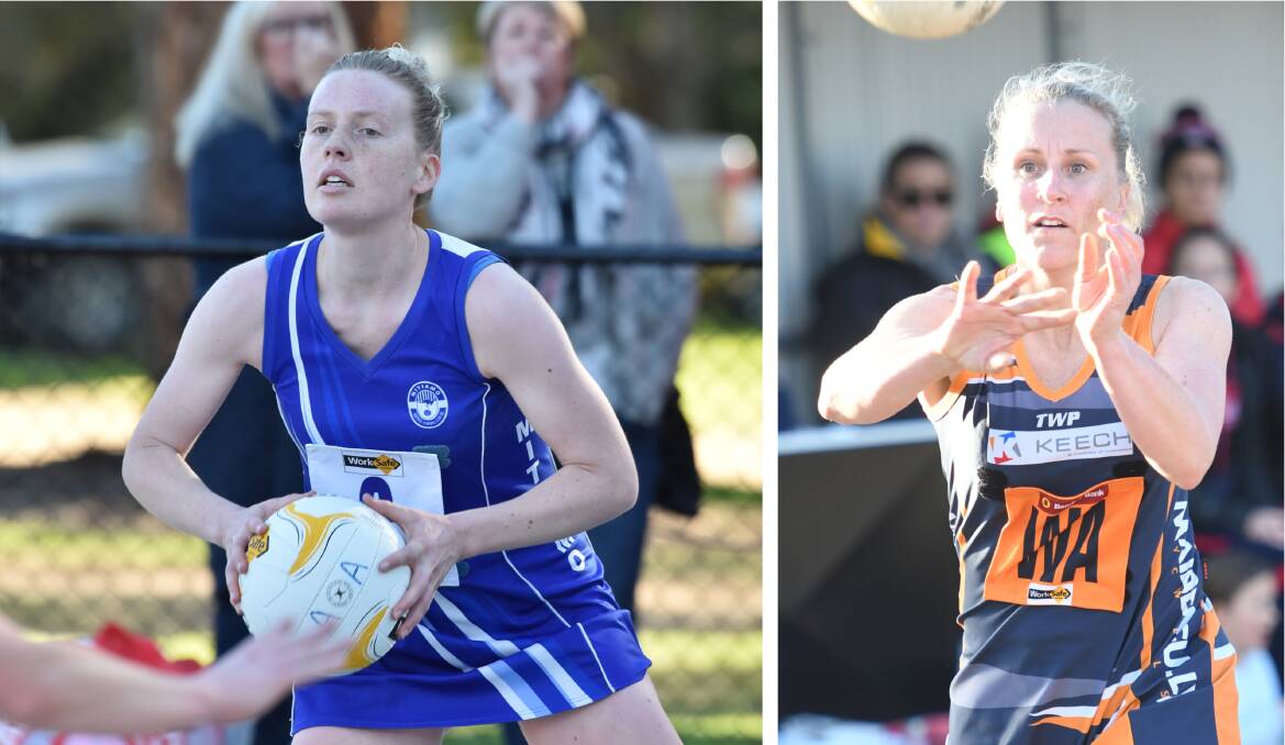 Mitiamo's Amelia Ludeman and Maiden Gully YCW coach Christie Griffiths will be keys in the midcourt for their respective clubs at Marist College on Saturday.