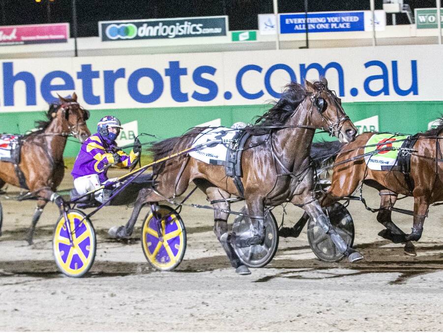HOPEFUL: Champion driver Kerryn Manning steers Belladonna Girl to an upset win in the Group 3 Breeders Crown Graduate Mares Free For All at Melton in November. Picture: STUART McCORMICK