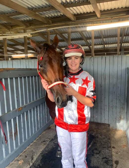 WINNERS: Tayla French with She Will Rock at Cranbourne.