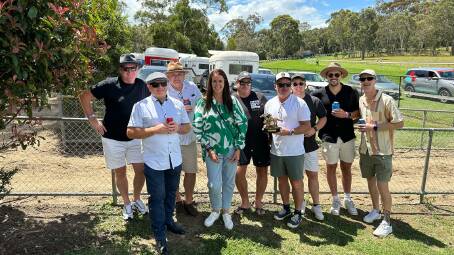 Members of the One More Please Syndicate gather at Hanging Rock on Australia Day this year to celebrate the win of their horse, The Cast Off. The three-year-old filly will give the group another moment to remember when she contests the $200,000 VRC St Leger (2800m) on Anzac Day at Flemington.