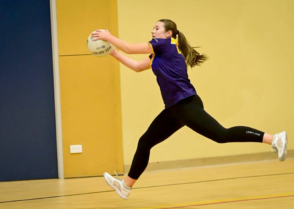Kangaroo Flat's Rose Kennett is among the 12 players selected in the North Central squad to compete at this year's Netball Victoria State Titles in Melbourne in October. Picture: BRENDAN McCARTHY