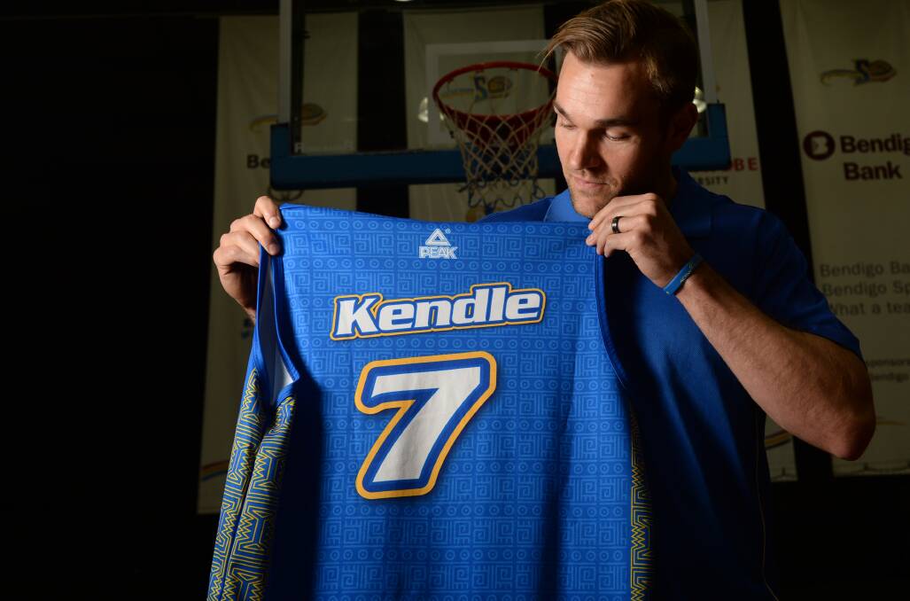 A reflective Jeremy Kendle ponders life in the #7 jersey for Bendigo Braves. Picture: DARREN HOWE