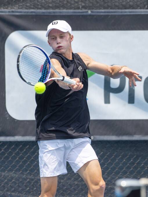 EXIT: Dane Sweeny fell to Damir Dzumhur 7-6, 6-3 on day three of the Challenger event in Bendigo.