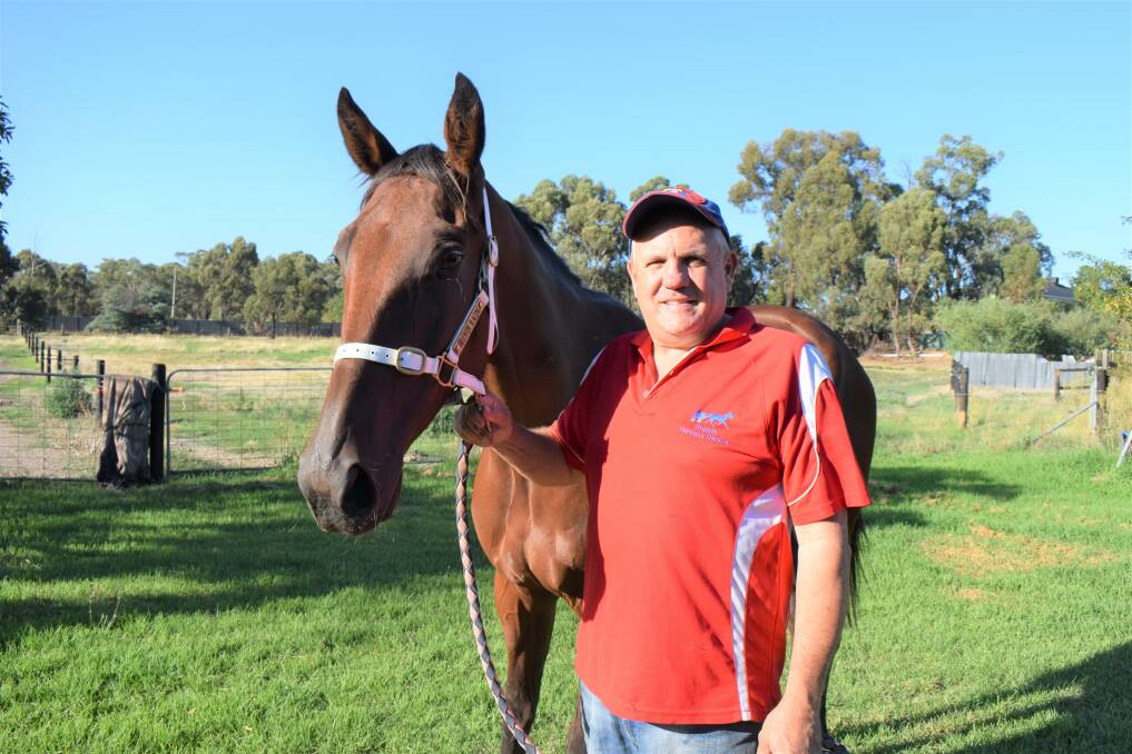 Whata Rockstar has struck a good patch of form for Junortoun trainer Justin Brewin with three wins from his last five starts, including at Kilmore last week. Picture: KIERAN ILES
