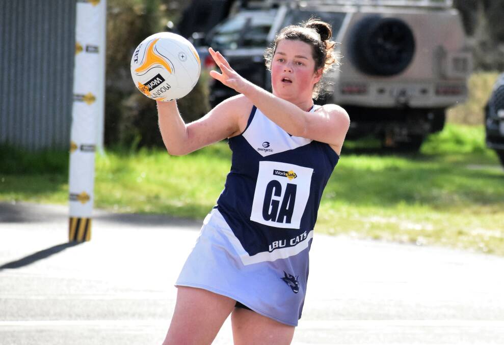 Free of the A-grade coaching duties in 2024, goaler Jessie Hardess is primed for a big year on the court for Lockington-Bamawm United. Picture by Kieran Iles