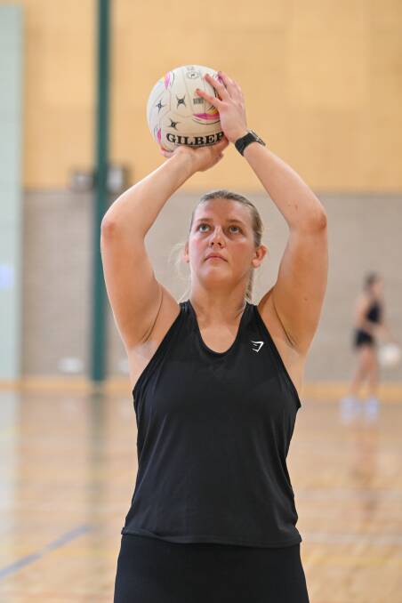 Kangaroo Flat goal shooter Chloe Langley will be a key for the 23-and-under Strikers in 2024 with her previous VNL experience. Picture by Enzo Tomasiello