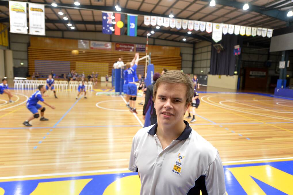 Michael Mayes is the assistant coach of Victoria's under-17 boys Gold team at the 2016 Australian Junior Volleyball Championships Brisbane. Picture: DARREN HOWE