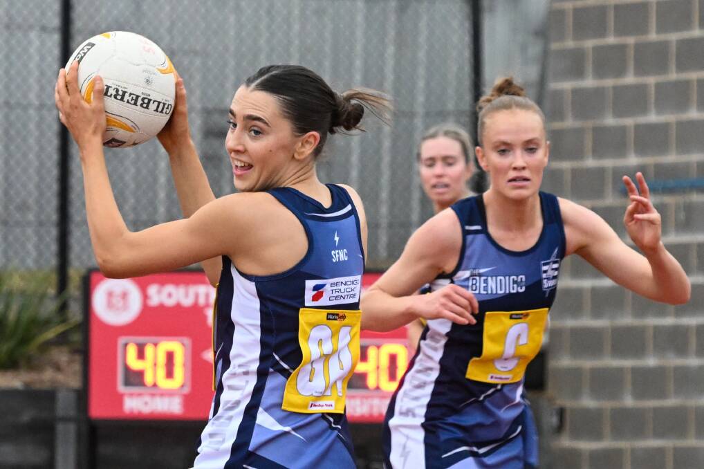 Sisters Ava and Caitlyn Hamilton have joined HDFNL club Leitchville-Gunbower after playing alongside each other at Strathfieldsaye. Picture by Darren Howe