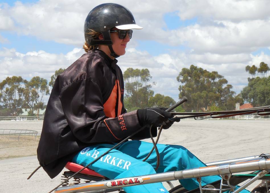 Rising star Jackie Barker is going from strength-to-strength in the sulky. Picture: WIMMERA MAIL TIMES