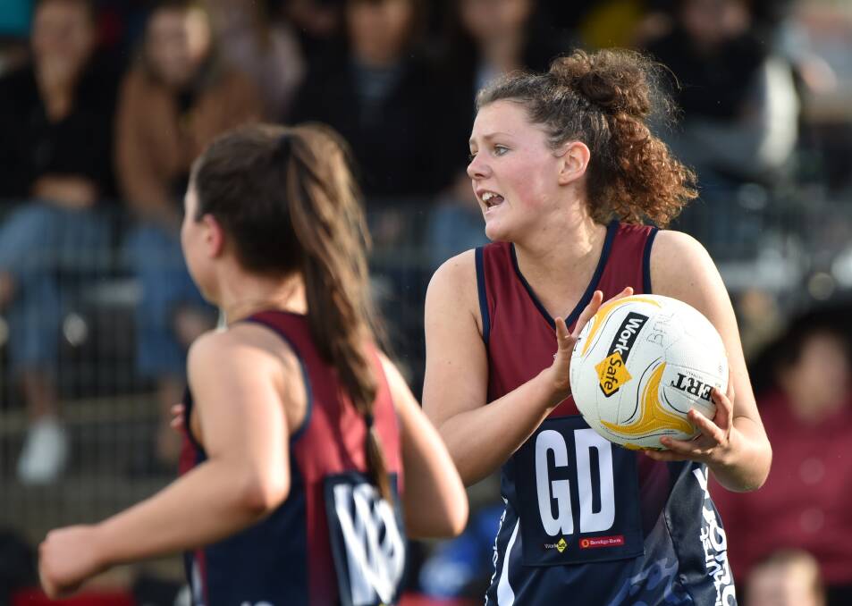 YOUNG TALENT TO BURN: Sophie Shoebridge forms part of a stellar and tight-knit Sandhurst defence. Picture: GLENN DANIELS