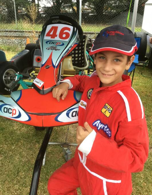 Ayrton Filippi has won round one of the cadet 9 class at the Go Karting Victoria titles.